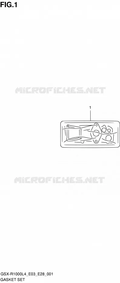 KIT JOINTS Suzuki MOTO 1000 GSX-R 2014  GSX-R1000 L4 (E03,E28,E33)