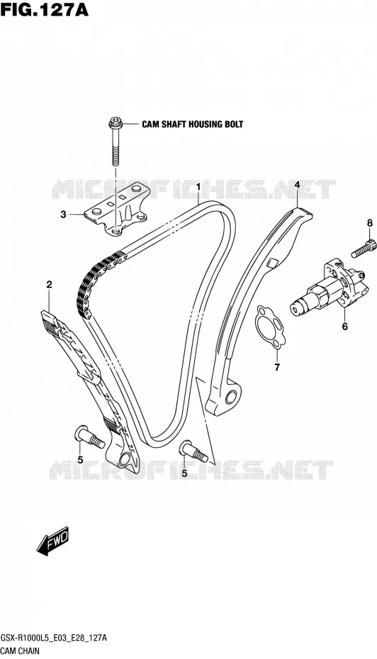 DISTRIBUTION Suzuki MOTO 1000 GSX-R 2015  GSX-R1000 L5 (E03,E28,E33)