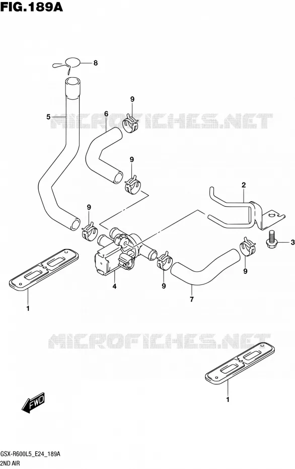 SYSTEME RECYCLAGE GAZ ECHAPPEMENT Suzuki MOTO 600 GSX-R 2015  GSX-R600 L5 (E24)