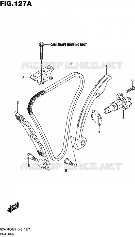 DISTRIBUTION Suzuki MOTO 600 GSX-R 2015  GSX-R600 L5 (E43)
