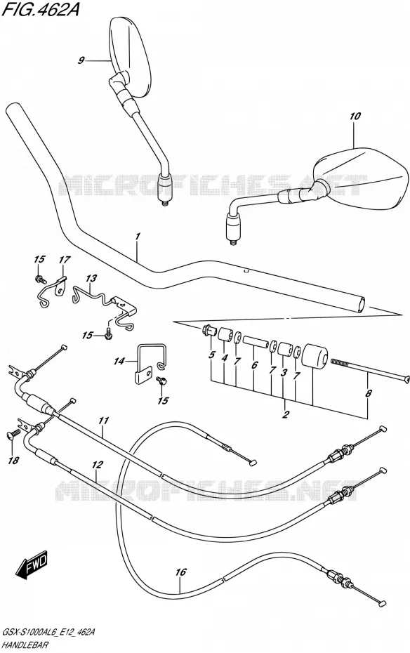 GUIDON Suzuki MOTO 1000 GSX-S 2016  GSX-S1000A L6 (E12)