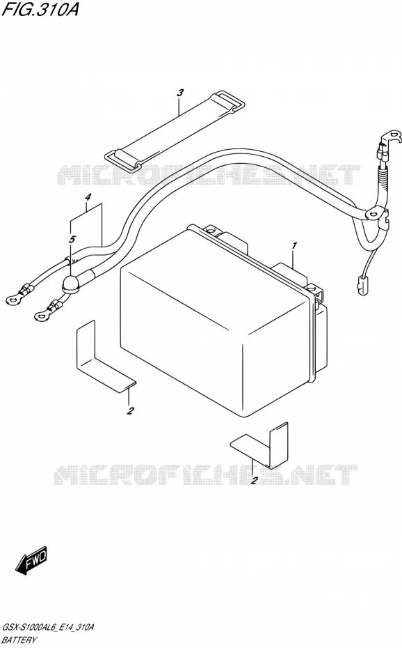 BATTERIE Suzuki MOTO 1000 GSX-S 2016  GSX-S1000A L6 (E14)