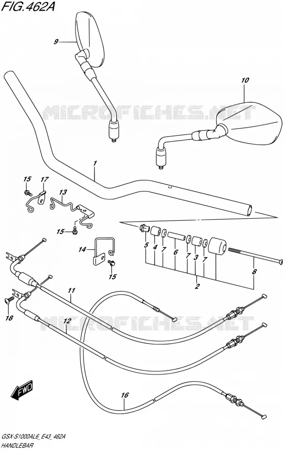 GUIDON Suzuki MOTO 1000 GSX-S 2016  GSX-S1000A L6 (E43)