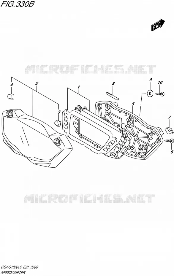 COMPTEUR (GSX-S1000UFL6 E21) Suzuki MOTO 1000 GSX-S 2016  GSX-S1000UF L6 (E21)