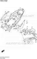 GARDE BOUE ARRIERE pour Suzuki GSX-S 750 2016