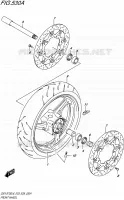 ROUE AVANT (GSX S750L6 E03) pour Suzuki GSX-S 750 2016