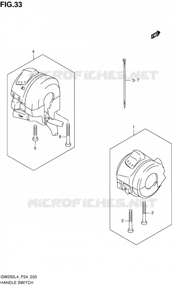 COMMODOS Suzuki MOTO 250 INAZUMA 2014  GW250 L4 (P24)