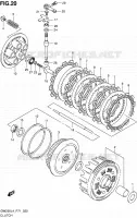 EMBRAYAGE pour Suzuki INAZUMA 250 2014
