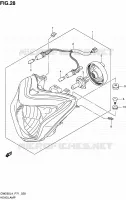 PHARE pour Suzuki INAZUMA 250 2014