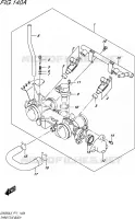 CORPS DE PAPILLON pour Suzuki INAZUMA 250 2015