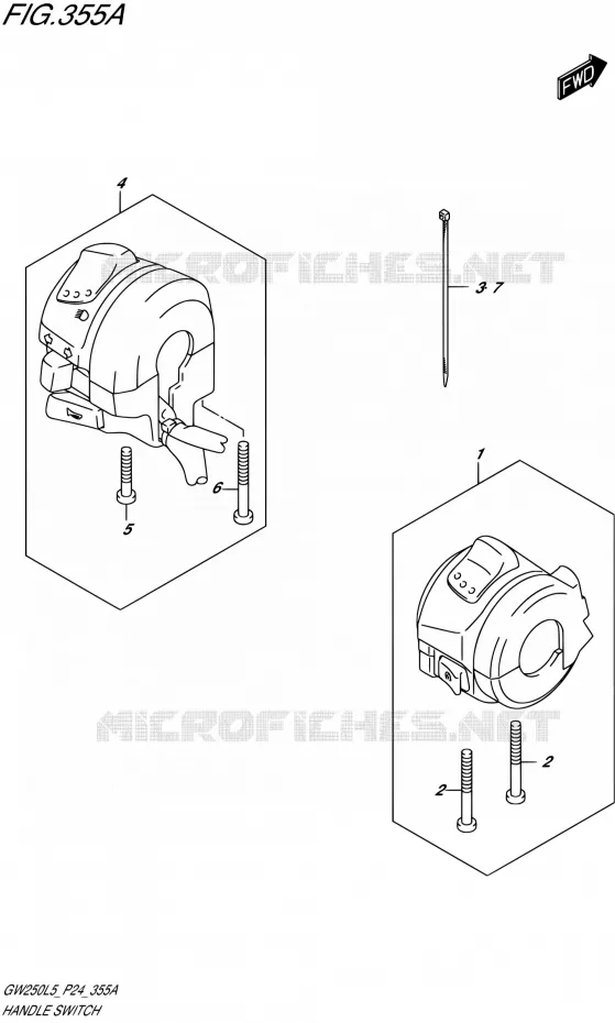 COMMODOS Suzuki MOTO 250 INAZUMA 2015  GW250 L5/GW250Z L5 (P24)
