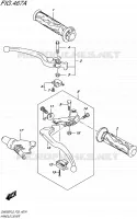 ENSEMBLE LEVIERS   POIGNEES pour Suzuki INAZUMA 250 2015