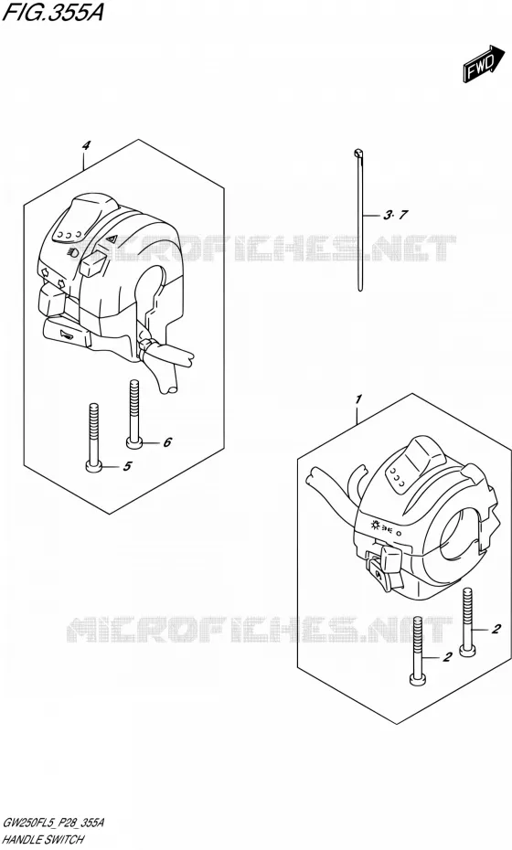 COMMODOS Suzuki MOTO 250 INAZUMA 2015  GW250F L5 (P28)