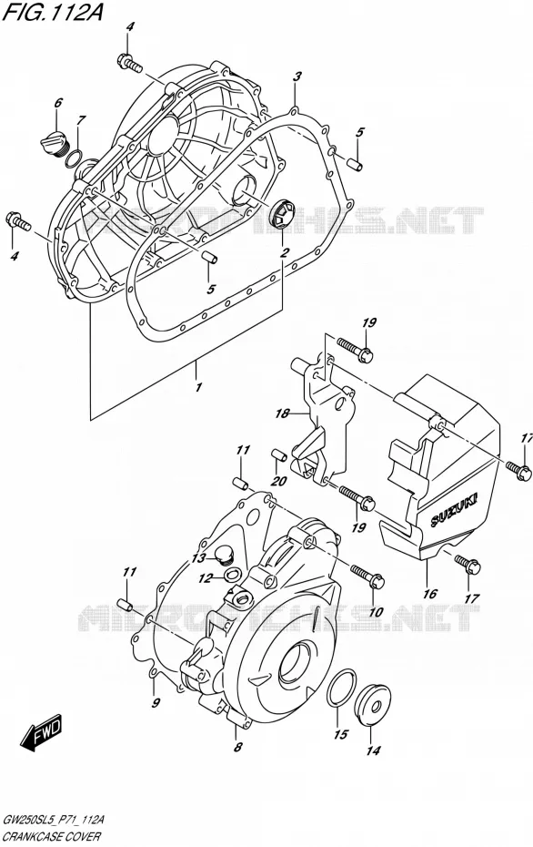 CARTER Suzuki MOTO 250 INAZUMA 2015  GW250S L5 (P71)