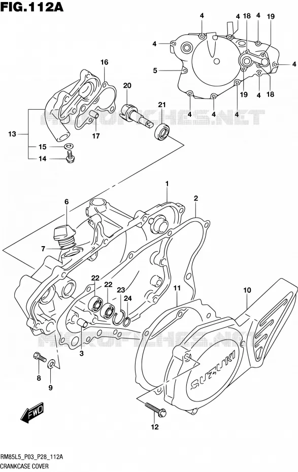 CARTER Suzuki MOTO 85 RM 2015  RM85L L5 (P03,P28,P33)