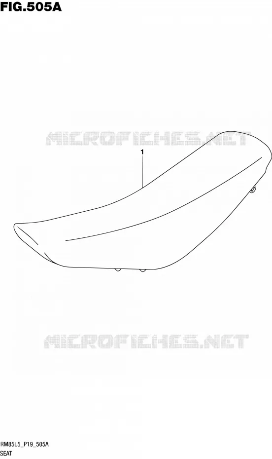 SELLE Suzuki MOTO 85 RM 2015  RM85L L5 (P19)