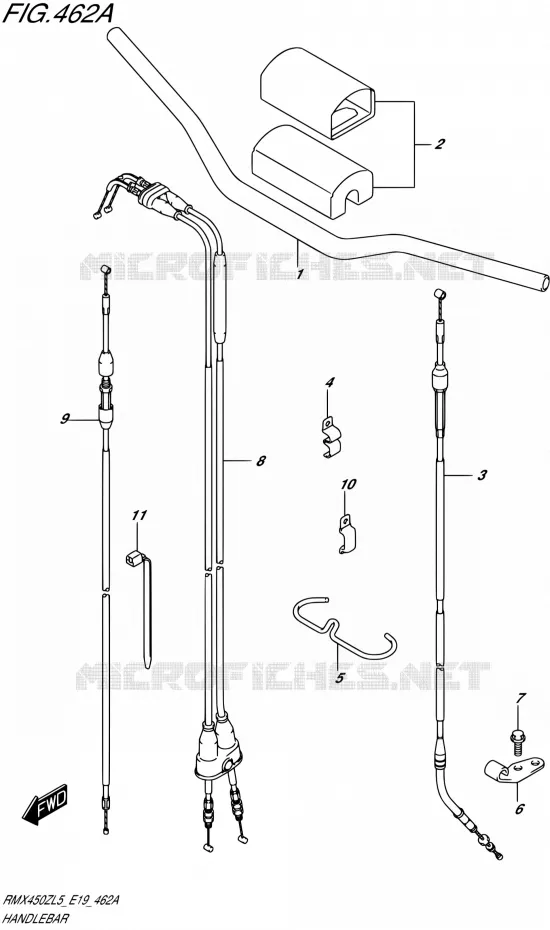 GUIDON Suzuki MOTO 450 RMX 2015  RMX450Z L5 (E19)