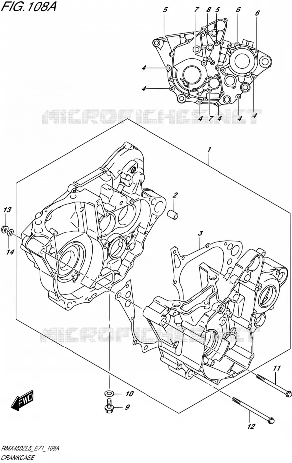 CARTER Suzuki MOTO 450 RMX 2015  RMX450Z L5 (E71)