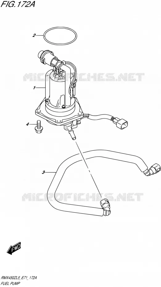 POMPE A ESSENCE Suzuki MOTO 450 RMX 2015  RMX450Z L5 (E71)