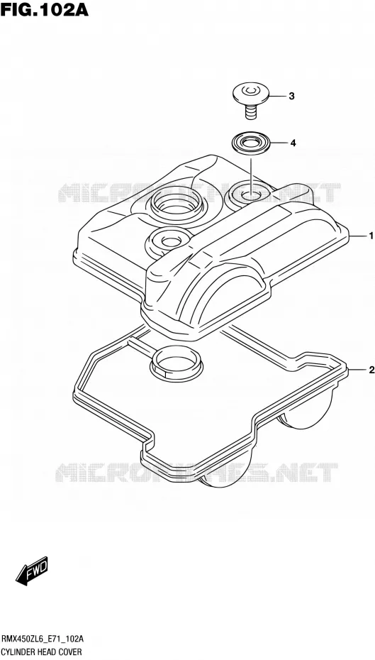 COUVRE CULASSE Suzuki MOTO 450 RMX 2016  RMX450Z L6 (E71)