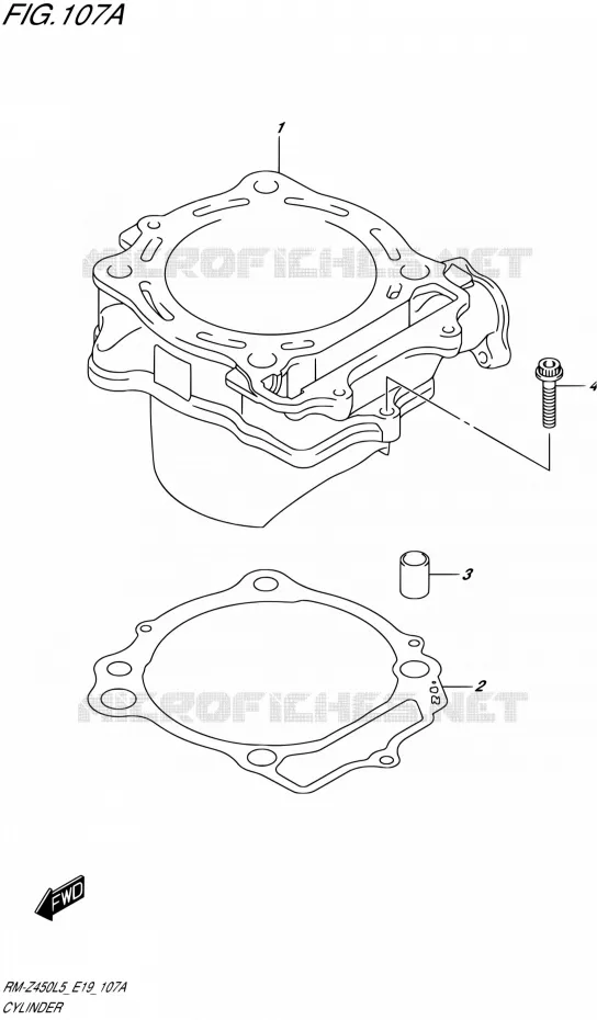 CYLINDRE Suzuki MOTO 450 RM-Z 2015  RM-Z450 L5 (E19)
