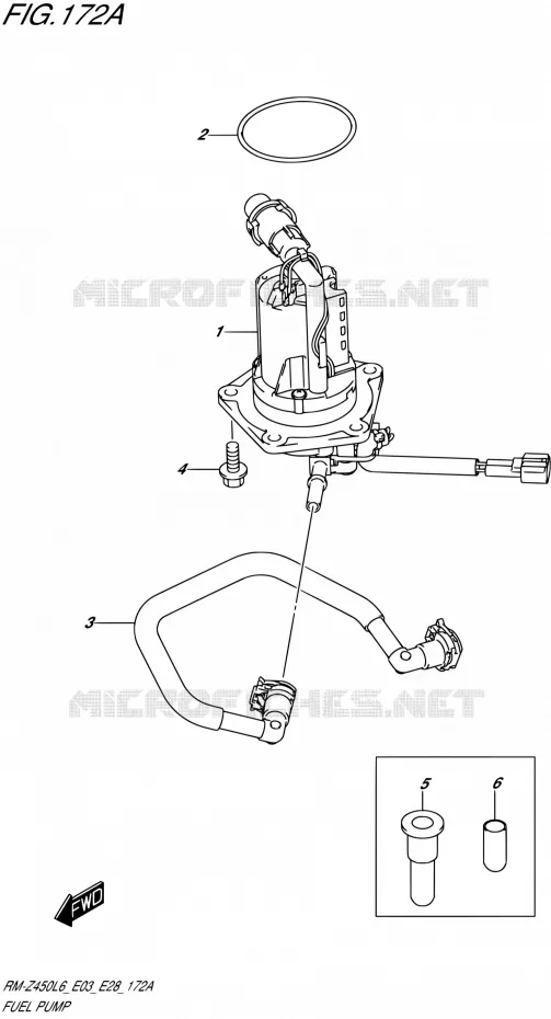 POMPE A ESSENCE Suzuki MOTO 450 RM-Z 2016  RM-Z450 L6 (E03,E28)