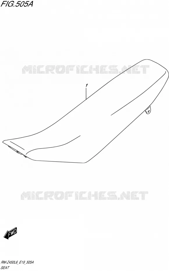 SELLE Suzuki MOTO 450 RM-Z 2016  RM-Z450 L6 (E19)