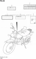 ETIQUETTE pour Suzuki VAN-VAN 125 2014