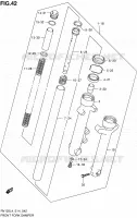 FOURCHE pour Suzuki VAN-VAN 125 2014