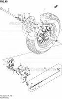 ROUE ARRIERE pour Suzuki VAN-VAN 125 2014