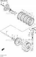 EMBRAYAGE pour Suzuki VAN-VAN 125 2015