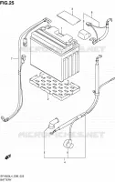 BATTERIE pour Suzuki GLADIUS 650 2014