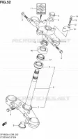 COLONNE DE DIRECTION pour Suzuki GLADIUS 650 2014