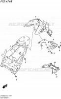 GARDE BOUE ARRIERE pour Suzuki GLADIUS 650 2015