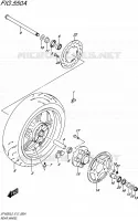ROUE ARRIERE pour Suzuki GLADIUS 650 2015