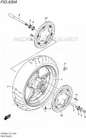 ROUE AVANT pour Suzuki GLADIUS 650 2015