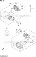 CLIGNOTANTS pour Suzuki GLADIUS 650 2014