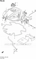 RESERVOIR D'ESSENCE pour Suzuki GLADIUS 650 2014