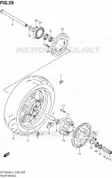 ROUE ARRIERE pour Suzuki GLADIUS 650 2014