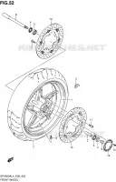 ROUE AVANT pour Suzuki GLADIUS 650 2014