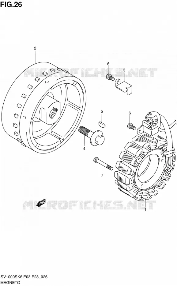ALLUMAGE ROTOR - STATOR Suzuki MOTO 1000 SV-S 2007  SV1000S K7 (E33)