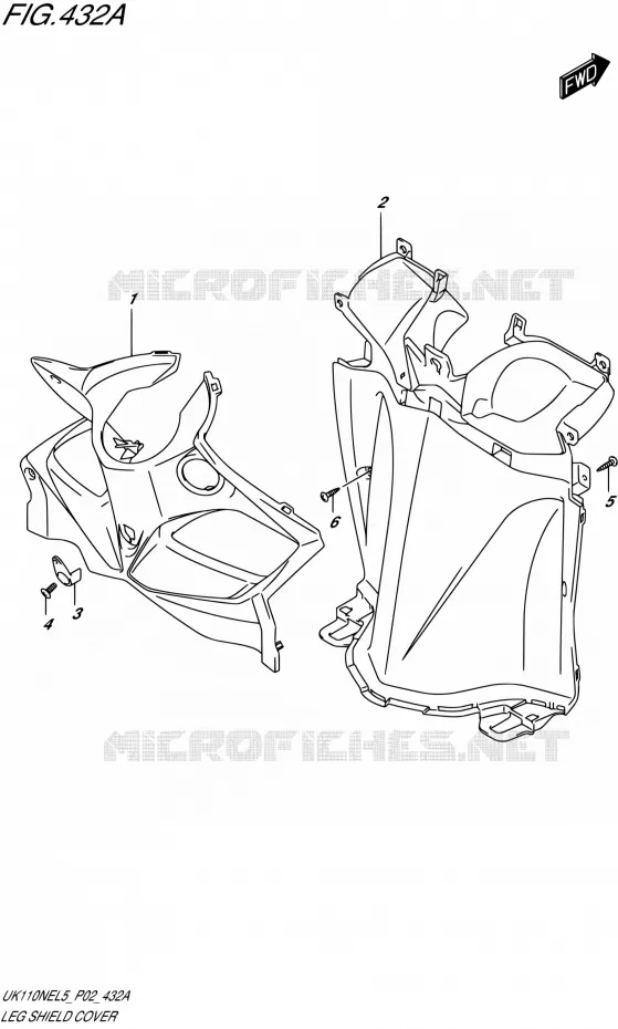 PROTEGE JAMBES Suzuki SCOOTER 110 ADDRESS 2015  UK110NE L5 (P19)