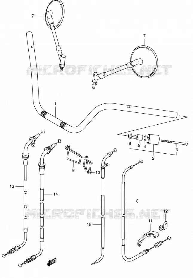 GUIDON Suzuki MOTO 125 INTRUDER 2007  VL125U K7