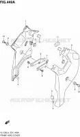 COUVERCLES DE CADRE AVANT pour Suzuki INTRUDER 1500 2014