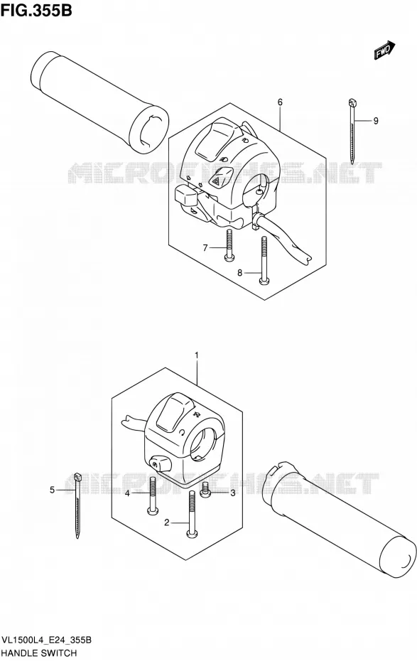 COMMODOS (VL1500BL4 E24) Suzuki MOTO 1500 INTRUDER 2014  VL1500 L4/VL1500B L4 (E24)