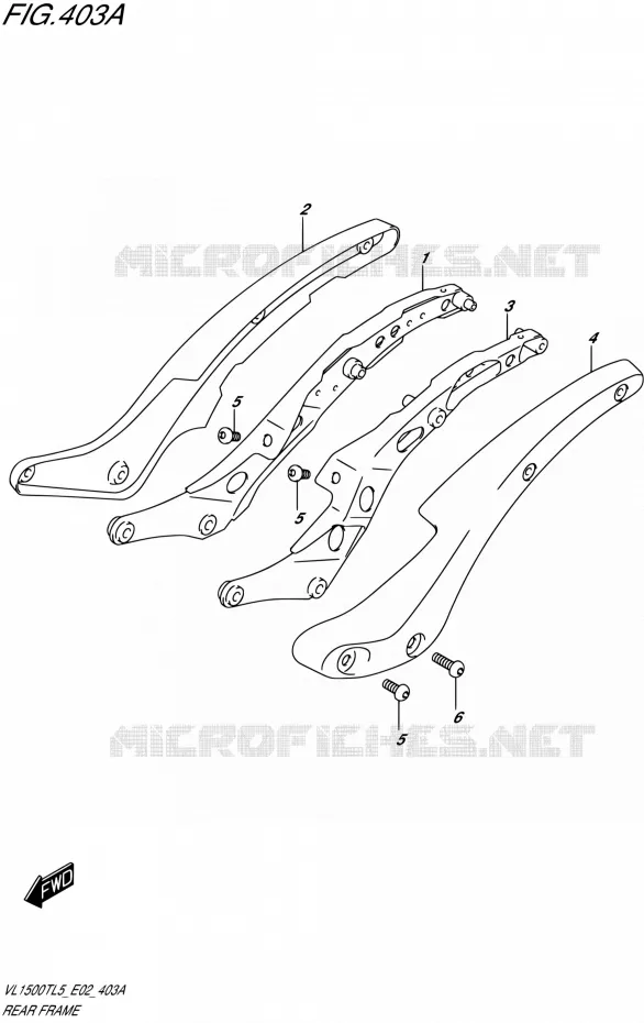 BOUCLE ARRIERE Suzuki MOTO 1500 BOULEVARD 2015  VL1500T L5 (E19)