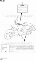ETIQUETTE (VL800CL4 E24) pour Suzuki INTRUDER 800 2014