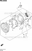 PHARE (VL800L5 E02) pour Suzuki INTRUDER 800 2015
