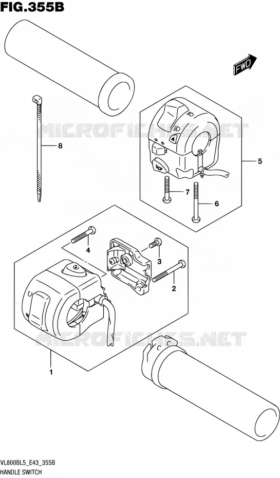 COMMODOS (VL800BL5 E43) Suzuki MOTO 800 INTRUDER 2015  VL800B L5 (E43)