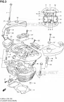 CULASSE (REAR) pour Suzuki INTRUDER 800 2014